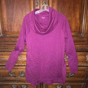 Cranberry cowl neck tunic NWOT